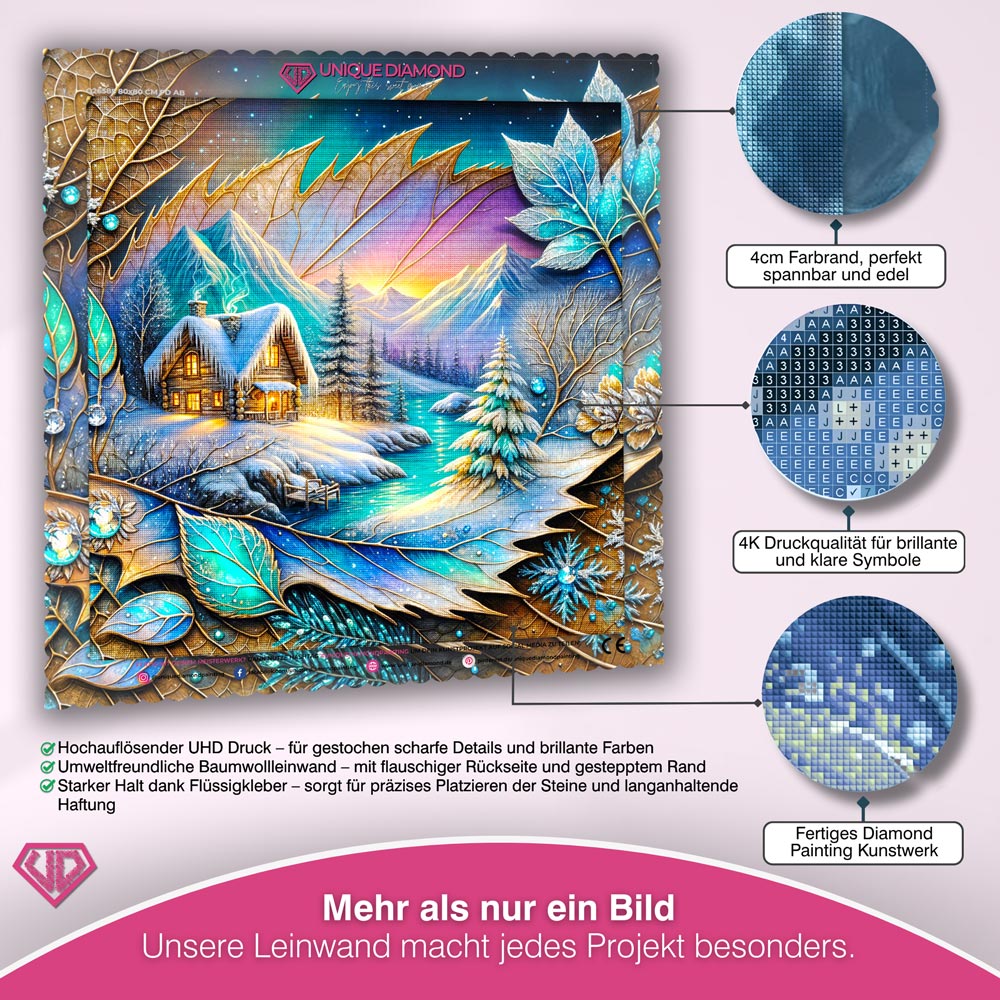 5D Diamond Painting – Frosthauch im Juwelental Unique-Diamond
