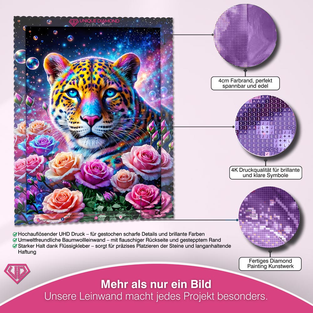 5D Diamond Painting – Galaktischer Wächter der Rosen Unique-Diamond