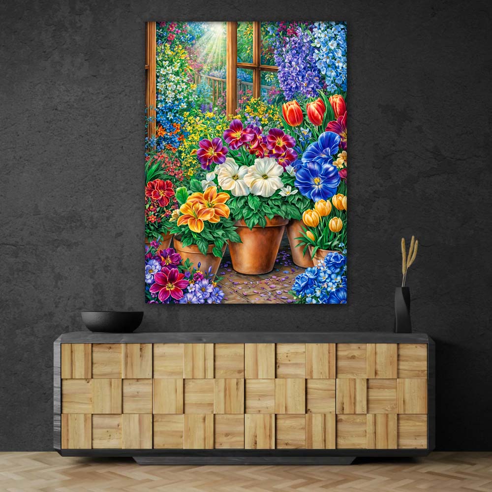 5D Diamond Painting – Garden Window Bloom
