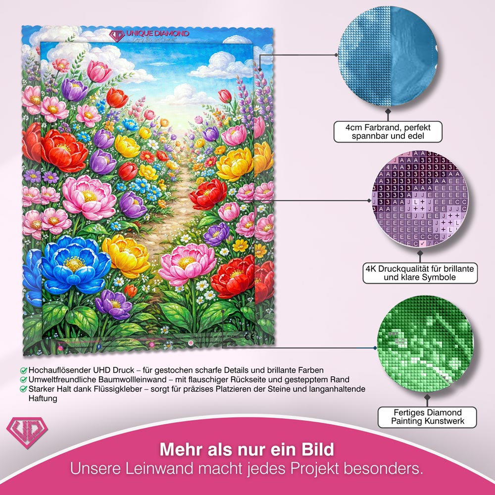 5D Diamond Painting – Garden of Joy Unique-Diamond