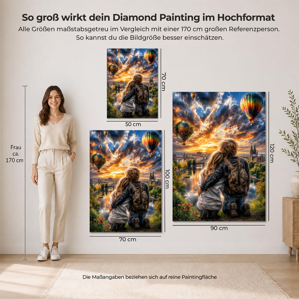5D Diamond Painting – Gemeinsam dem Horizont entgegen