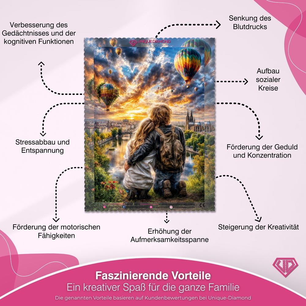 5D Diamond Painting – Gemeinsam dem Horizont entgegen
