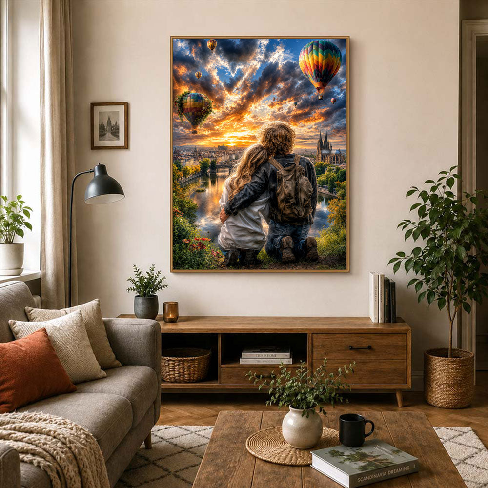 5D Diamond Painting – Gemeinsam dem Horizont entgegen