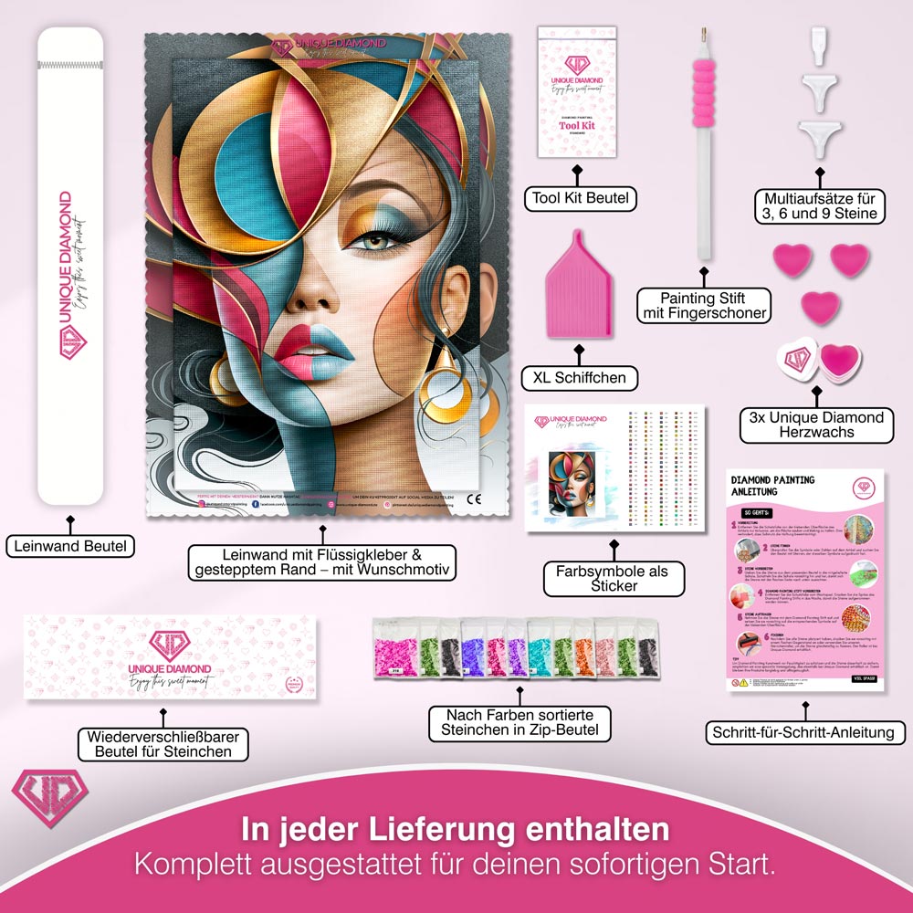 5D Diamond Painting – Geometrische Eleganz