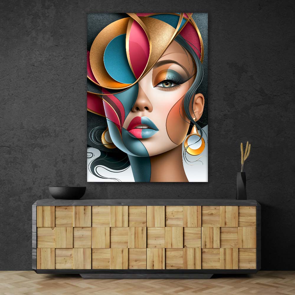 5D Diamond Painting – Geometrische Eleganz