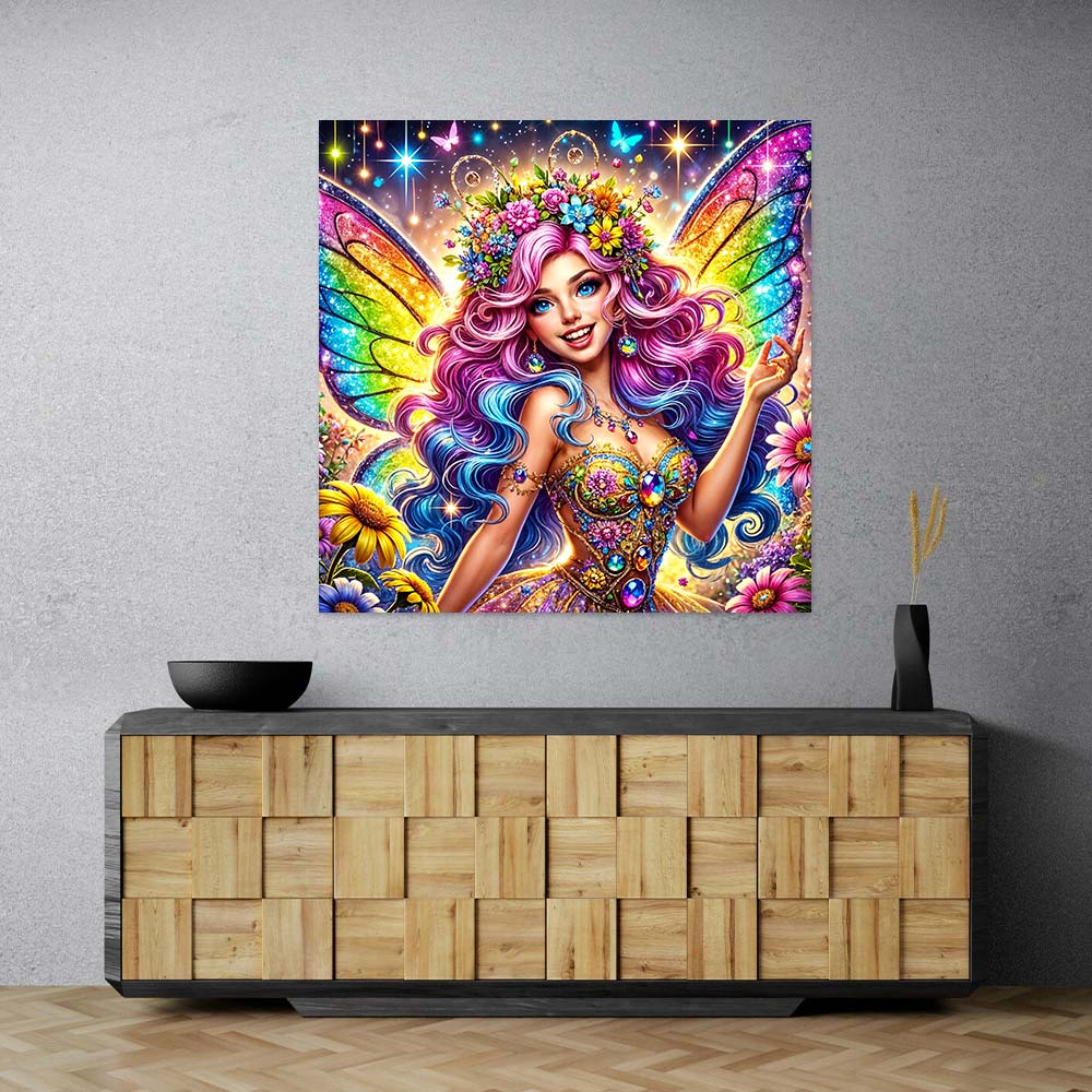 5D Diamond Painting – Glanzfee Aurielia, Unique-Diamond