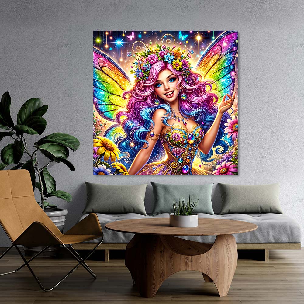 5D Diamond Painting – Glanzfee Aurielia, Unique-Diamond