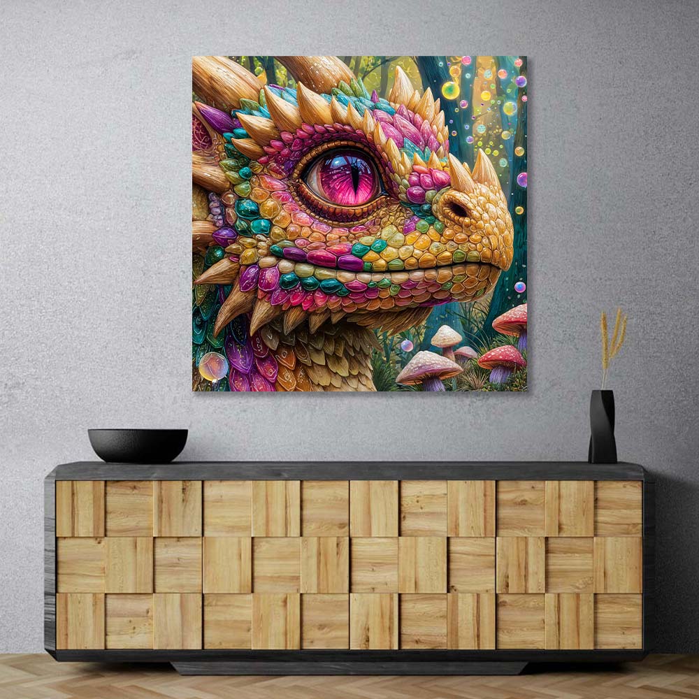 5D Diamond Painting – Glimmerdrache Juno Unique-Diamond