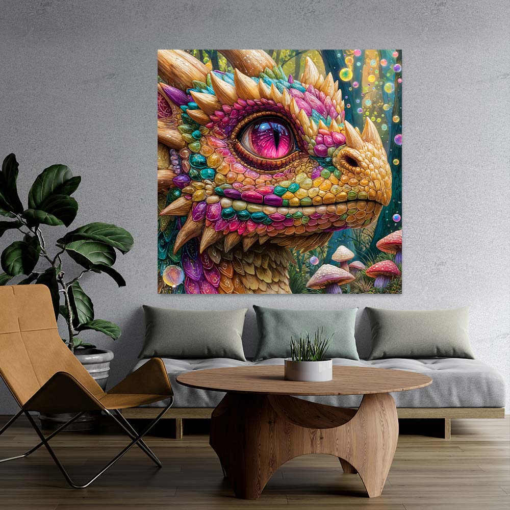 5D Diamond Painting – Glimmerdrache Juno Unique-Diamond