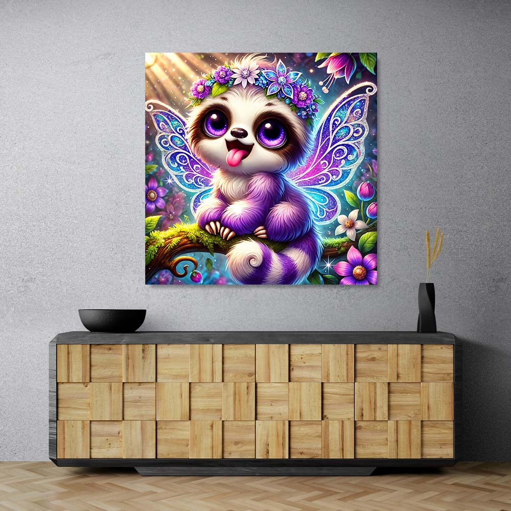 5D Diamond Painting – Glitzerfee Luma, Unique-Diamond