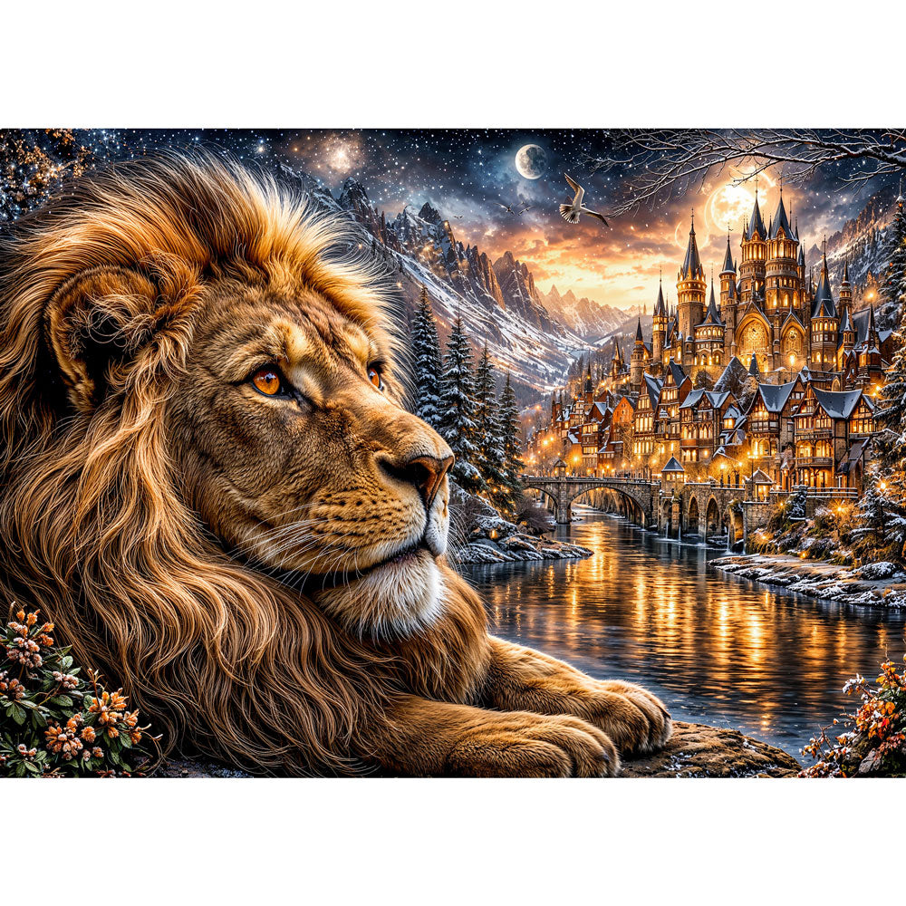 5D Diamond Painting – Golden Dominion, Unique-Diamond