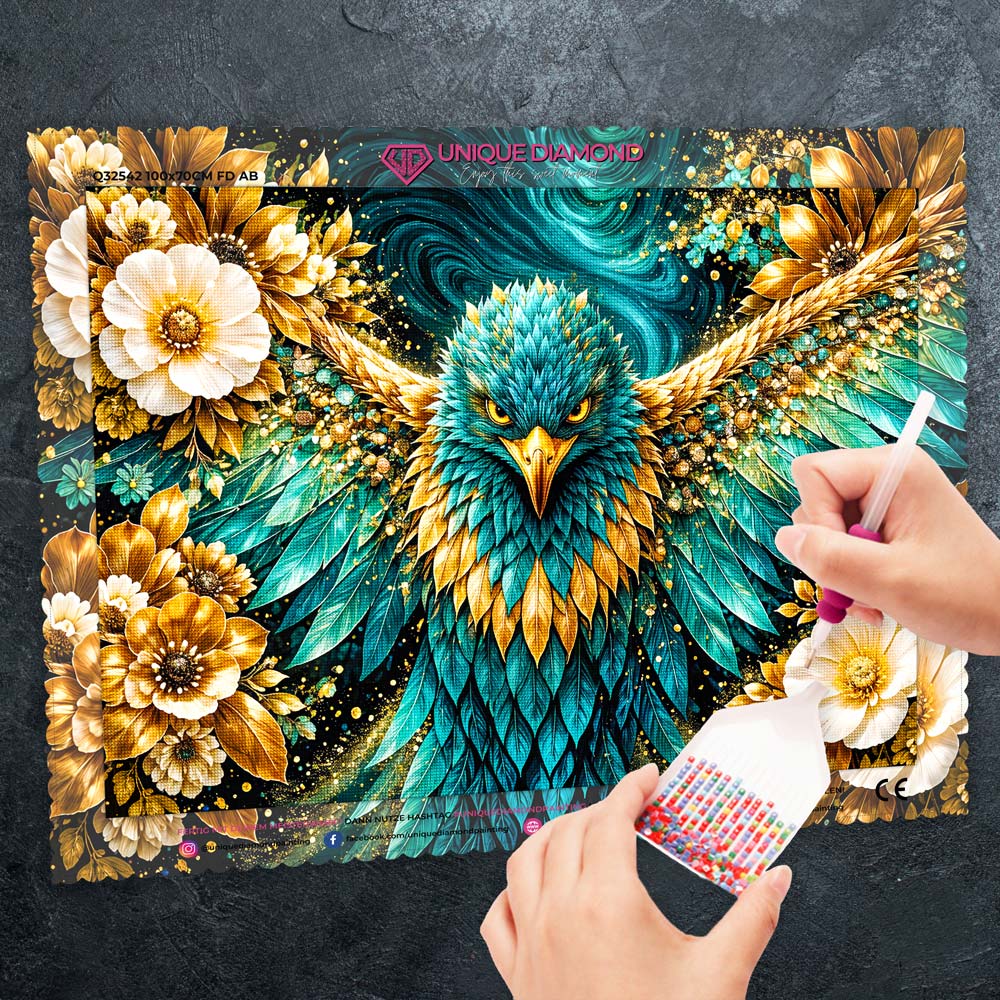 5D Diamond Painting – Golden Wings Majesty