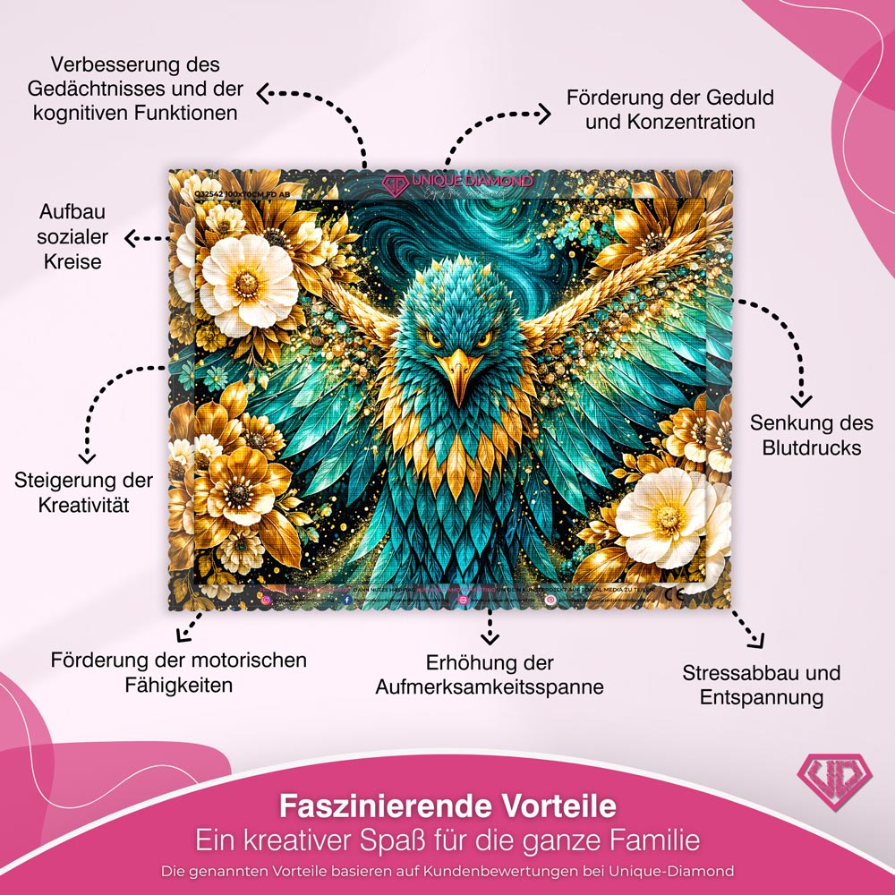 5D Diamond Painting – Golden Wings Majesty