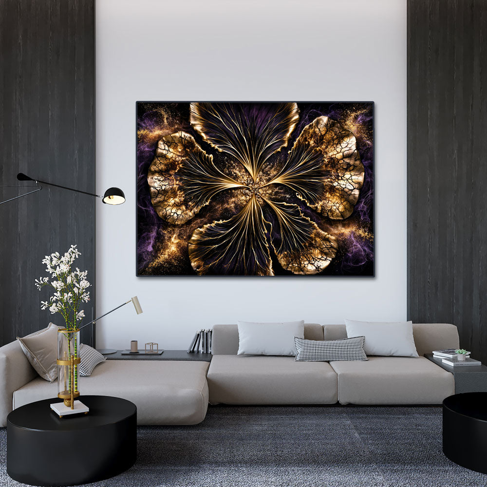 5D Diamond Painting – Goldene Blüte Nocturna