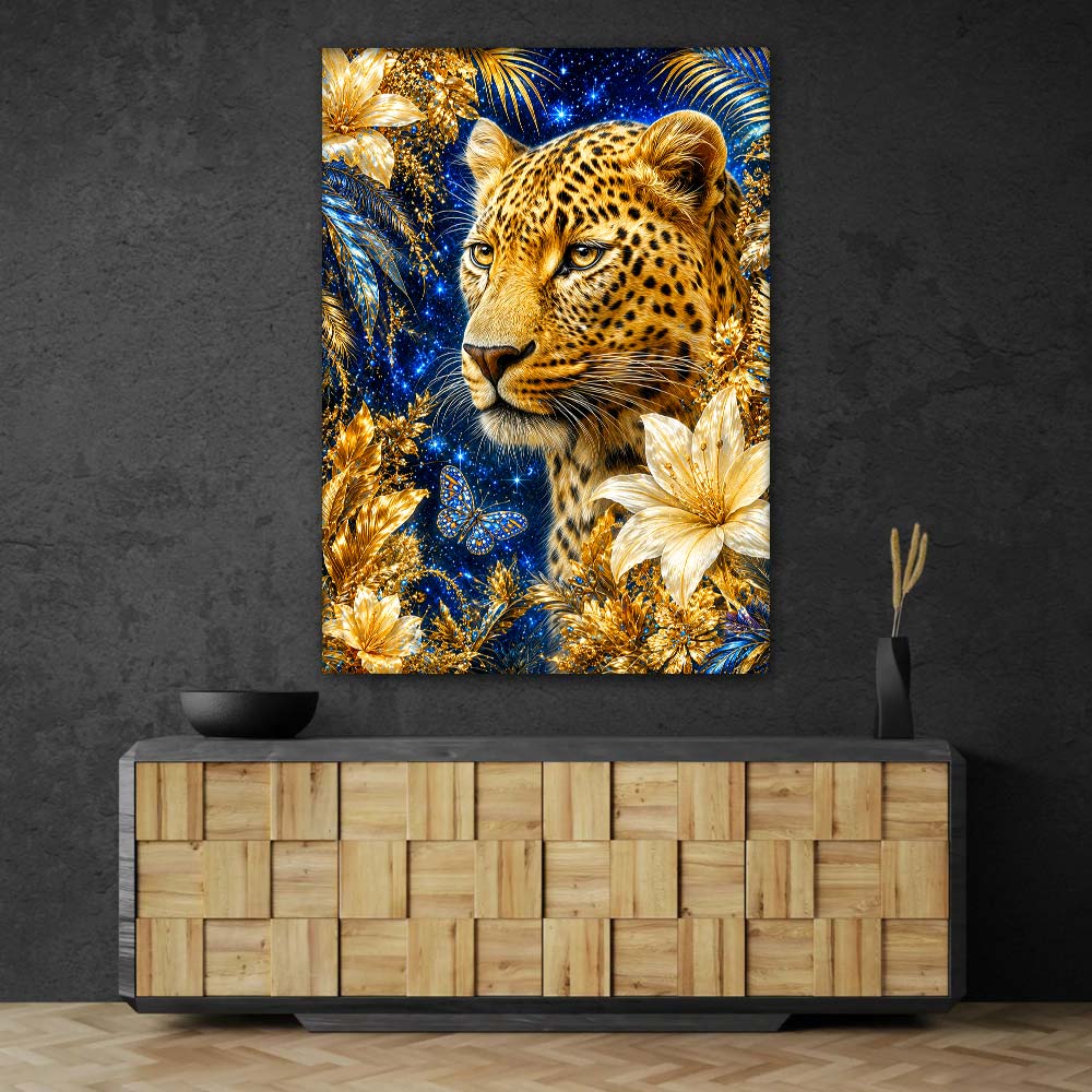 5D Diamond Painting – Goldene Konstellation der Wildnis