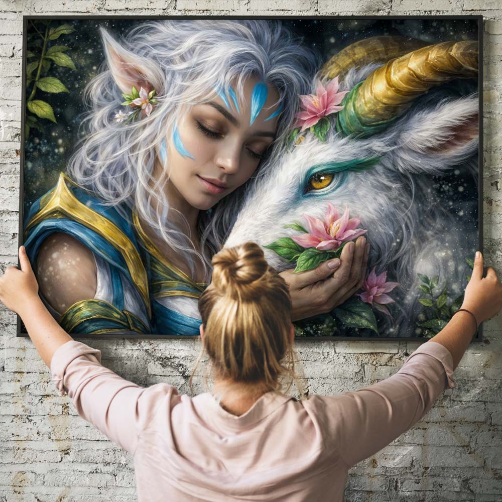 5D Diamond Painting – Guardian of the Moonlight