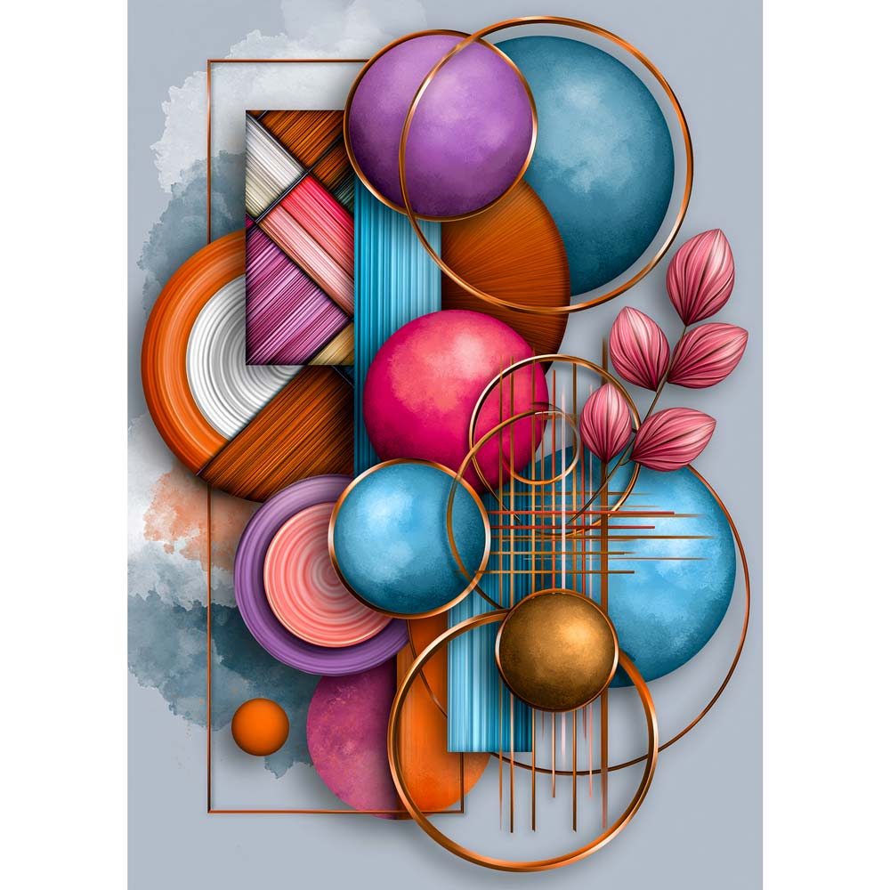 5D Diamond Painting – Harmonie der Formen | Unique Diamond