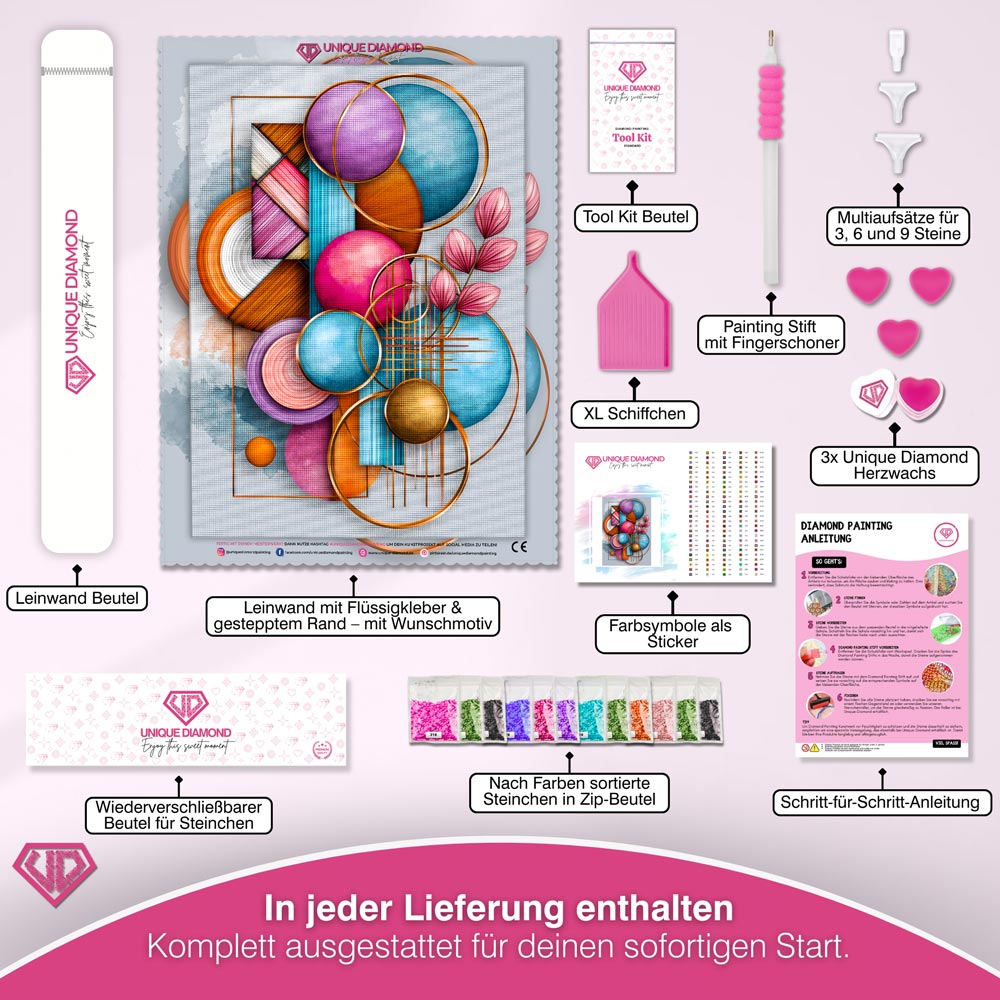 5D Diamond Painting – Harmonie der Formen