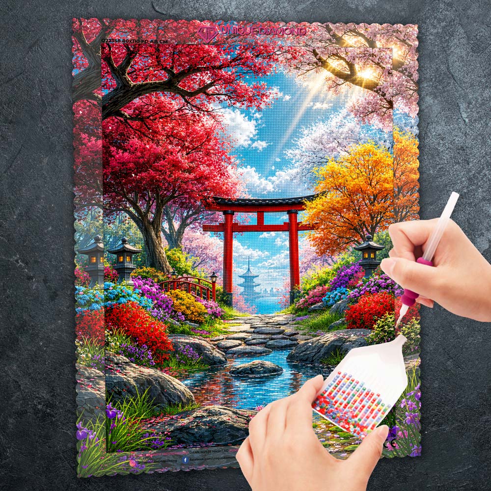 5D Diamond Painting – Haruka Garten der Ewigen Blüte