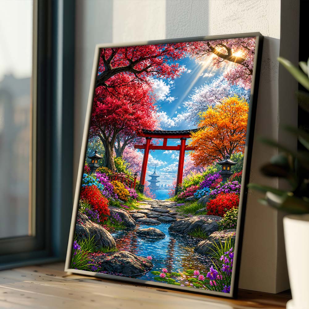 5D Diamond Painting – Haruka Garten der Ewigen Blüte