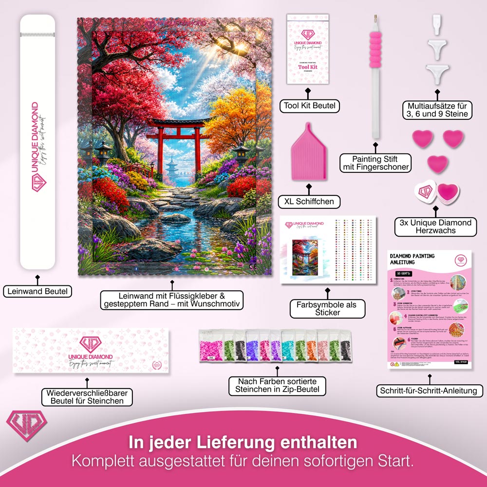 5D Diamond Painting – Haruka Garten der Ewigen Blüte