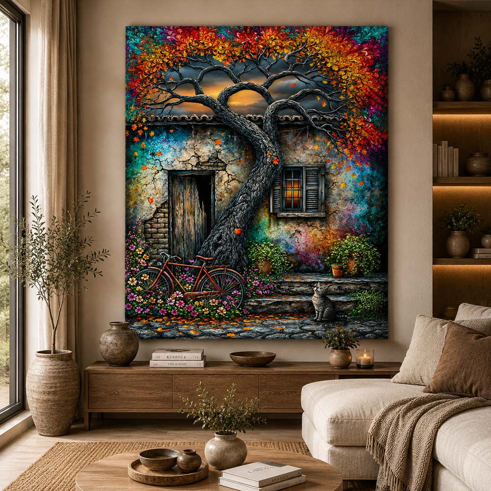 5D Diamond Painting – Herbstzauber am Alten Landhaus