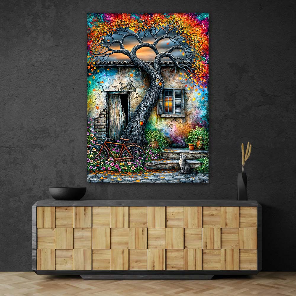 5D Diamond Painting – Herbstzauber am Alten Landhaus