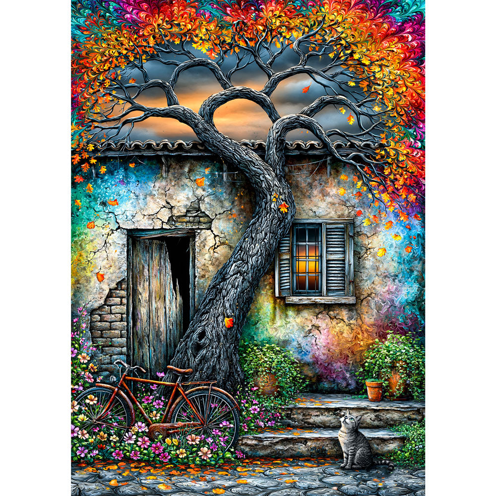 5D Diamond Painting – Herbstzauber am Alten Landhaus | Unique Diamond