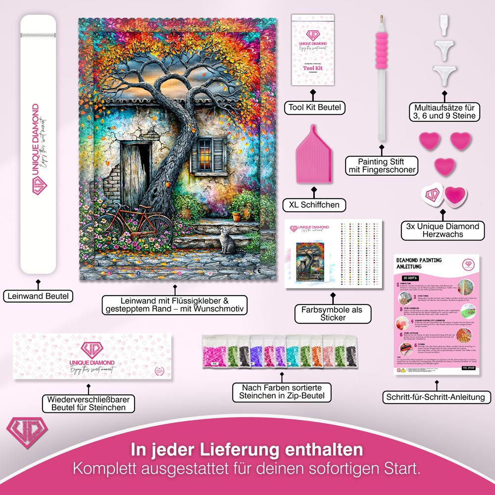 5D Diamond Painting – Herbstzauber am Alten Landhaus