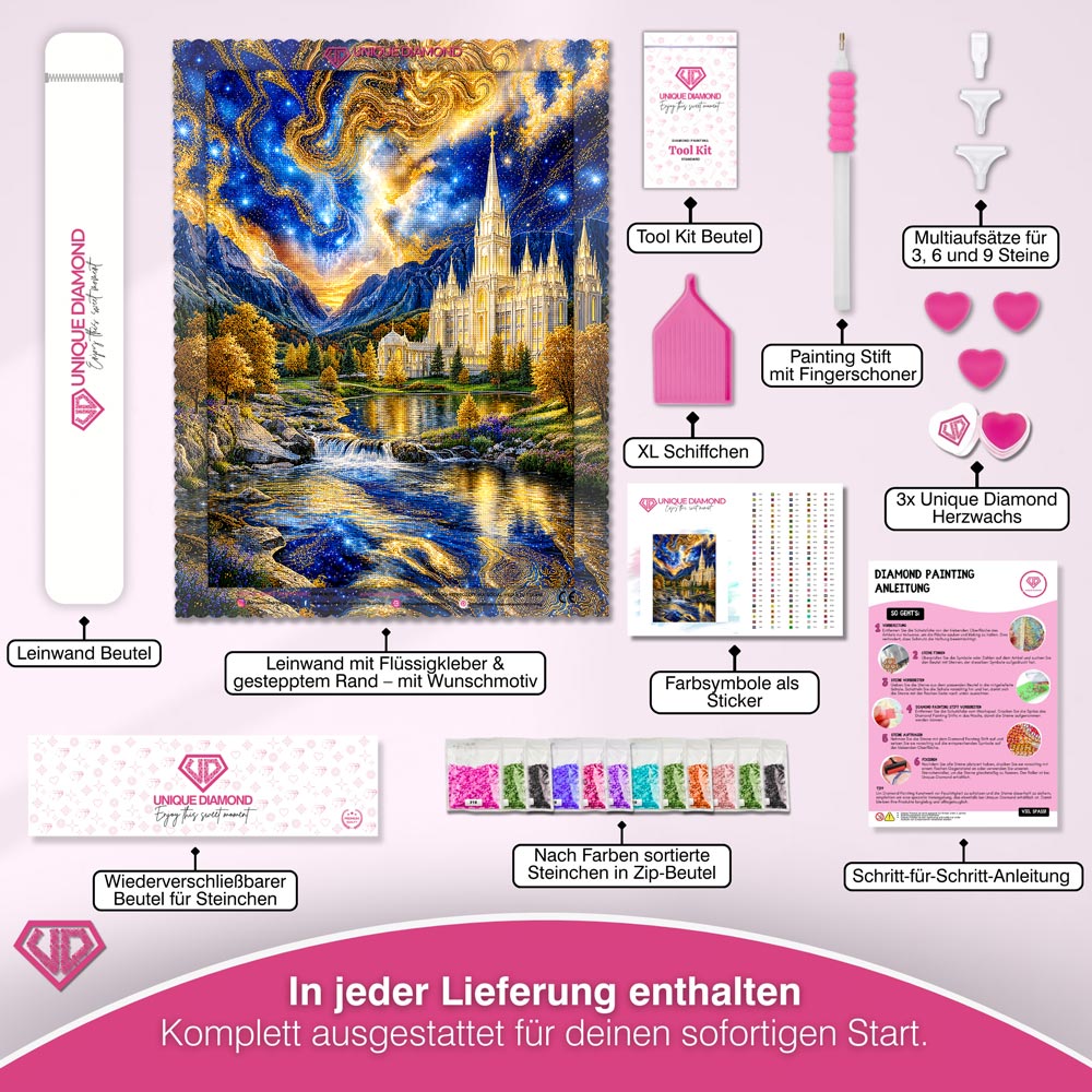 5D Diamond Painting – Himmlische Kathedrale der Ewigkeit