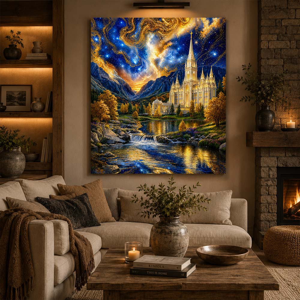 5D Diamond Painting – Himmlische Kathedrale der Ewigkeit