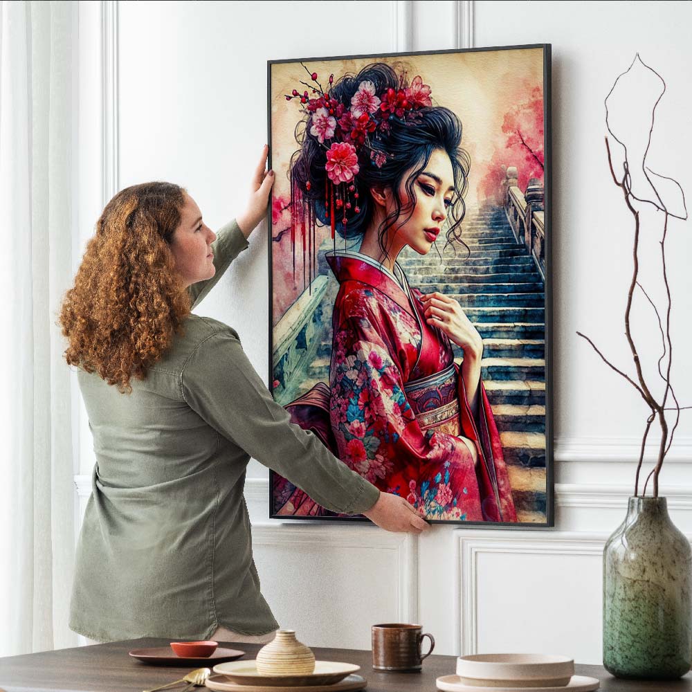 5D Diamond Painting – Himmlische Sakura Unique-Diamond