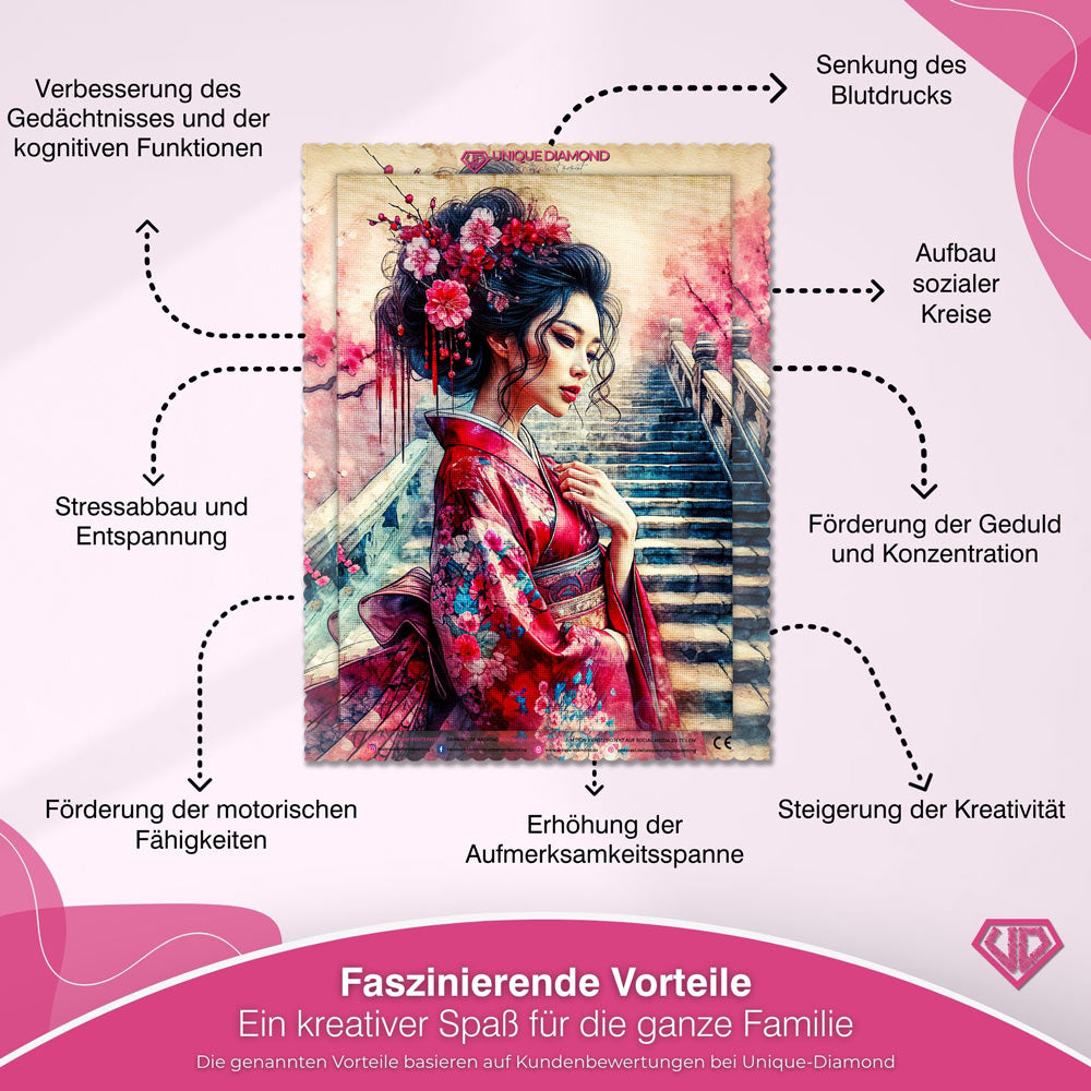 5D Diamond Painting – Himmlische Sakura Unique-Diamond