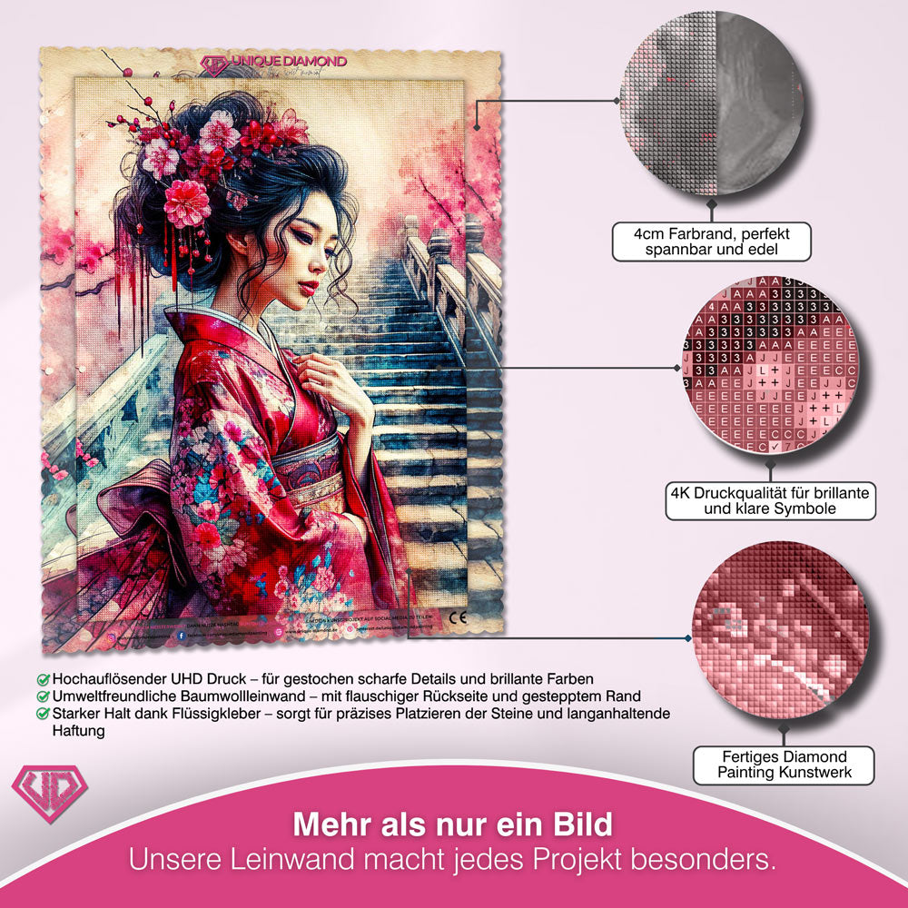 5D Diamond Painting – Himmlische Sakura Unique-Diamond