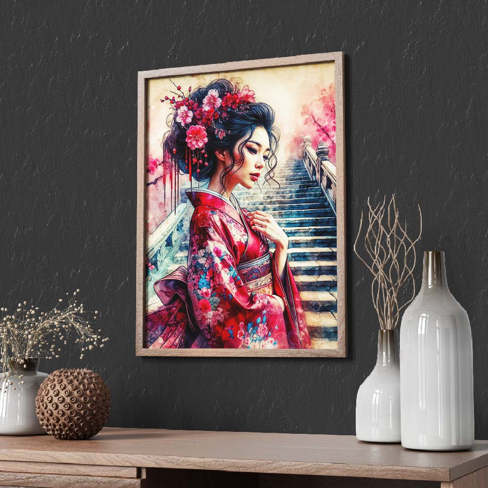 5D Diamond Painting – Himmlische Sakura Unique-Diamond