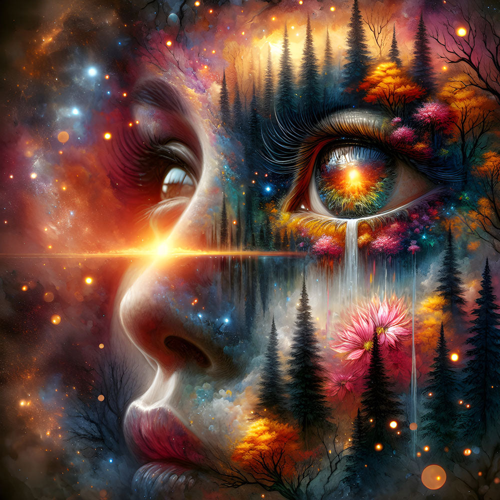 5D Diamond Painting – Im Auge des Universums Unique-Diamond