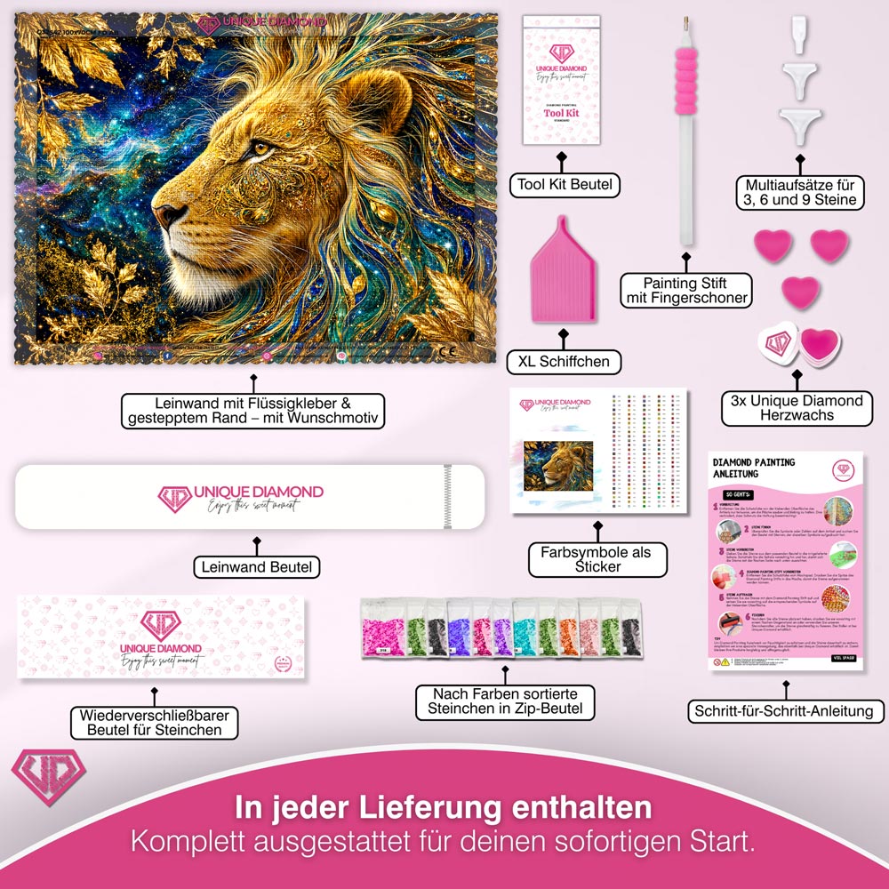 5D Diamond Painting – Imperium aus Sternenstaub und Gold