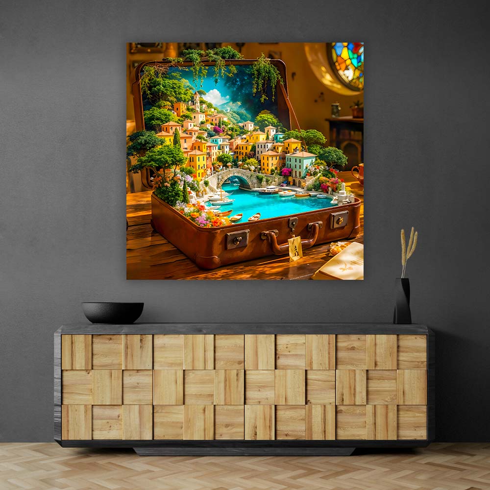 5D Diamond Painting – Italienische Träume im Koffer Unique-Diamond