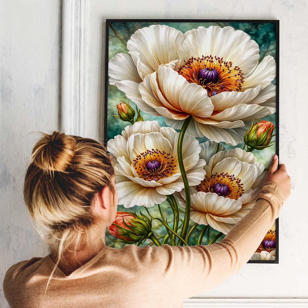 5D Diamond Painting – Ivory Bloom