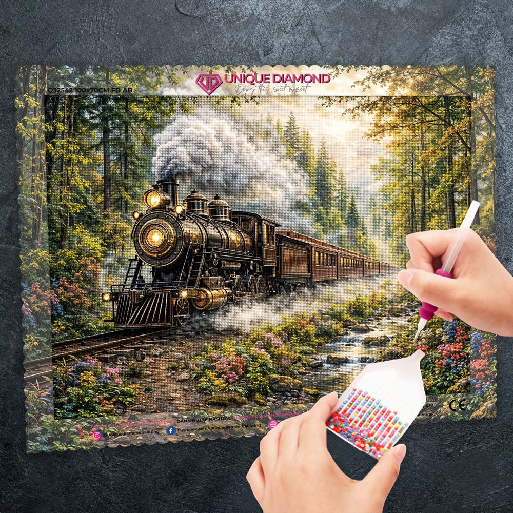 5D Diamond Painting – Journey Through the Pines Unique-Diamond