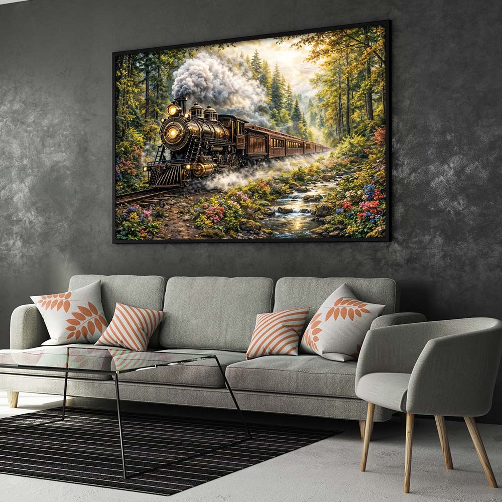 5D Diamond Painting – Journey Through the Pines Unique-Diamond