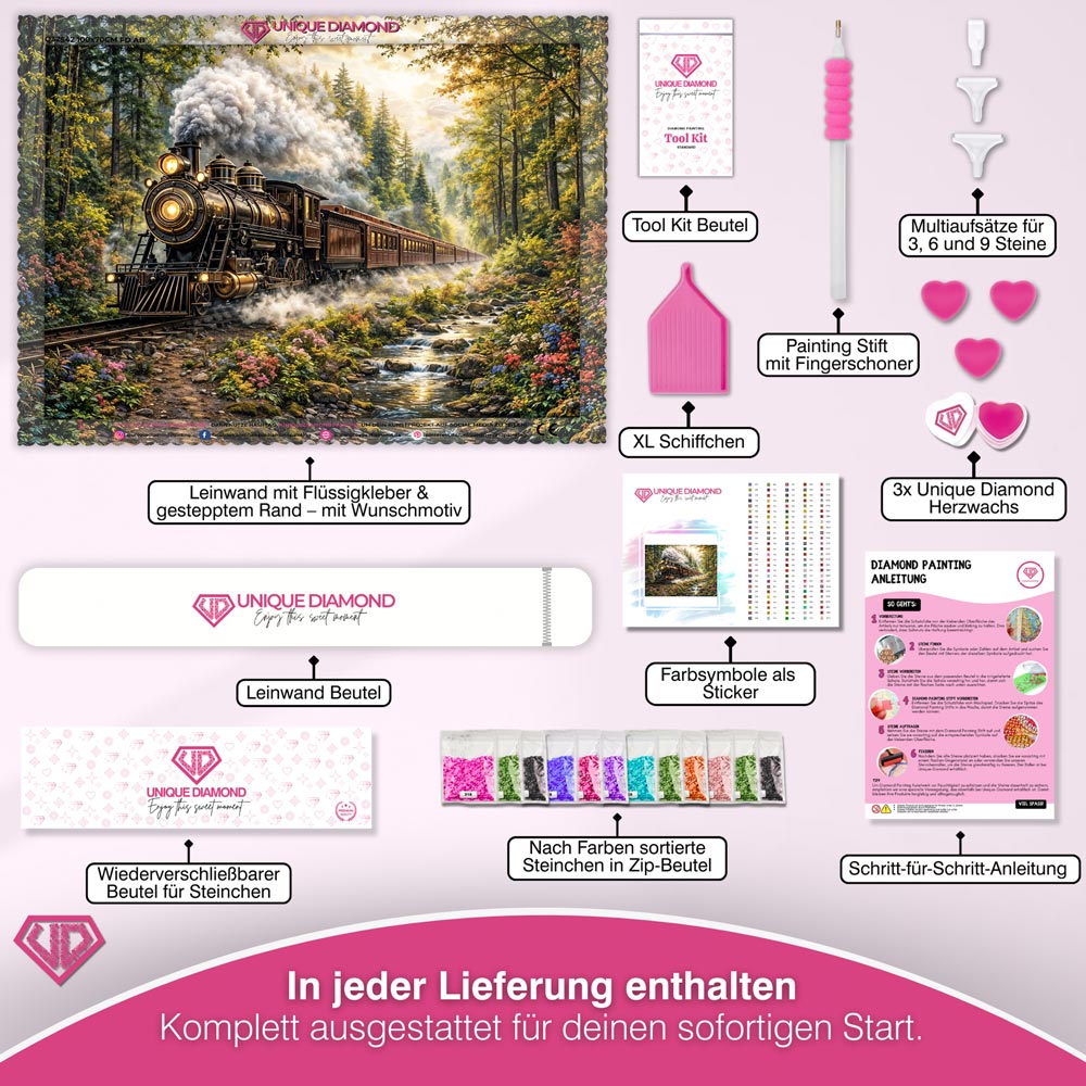 5D Diamond Painting – Journey Through the Pines Unique-Diamond