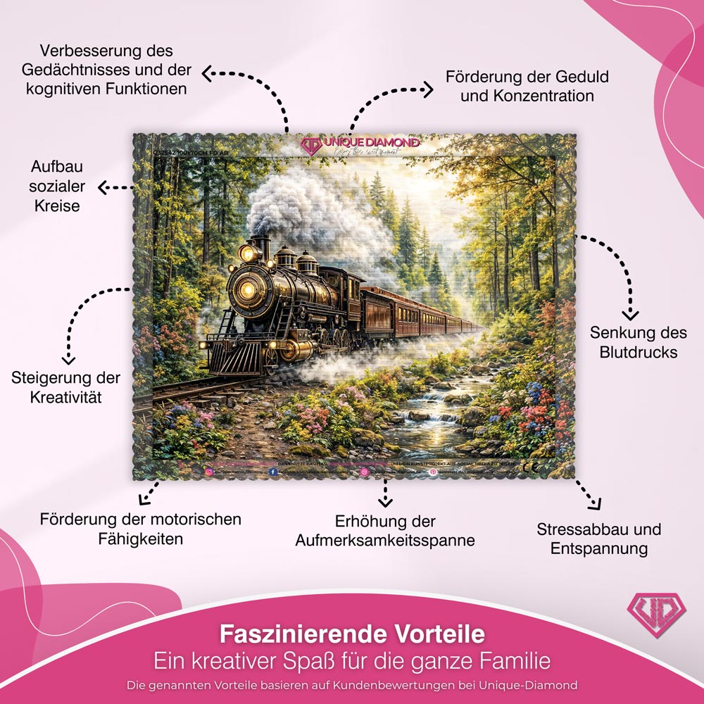 5D Diamond Painting – Journey Through the Pines Unique-Diamond