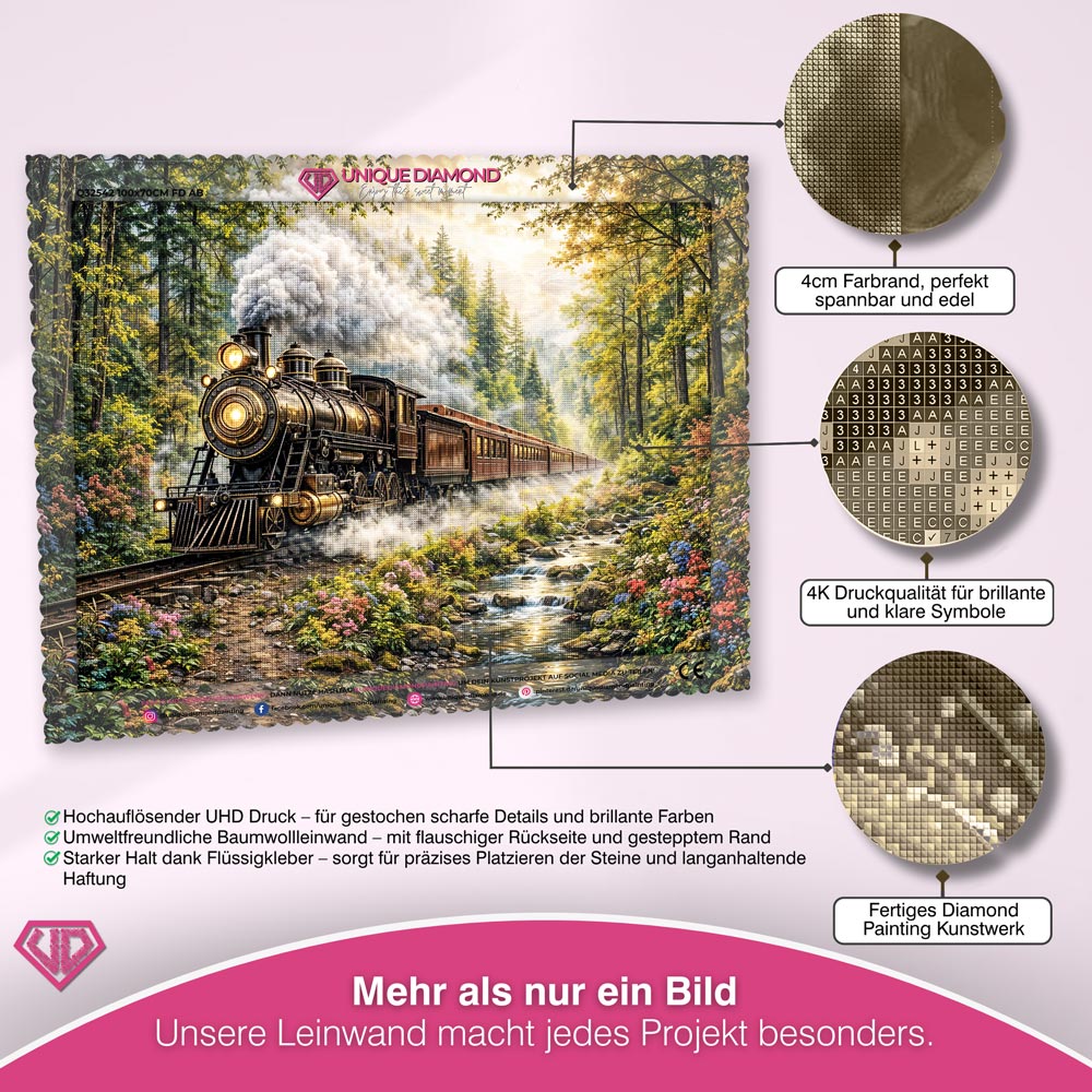 5D Diamond Painting – Journey Through the Pines Unique-Diamond