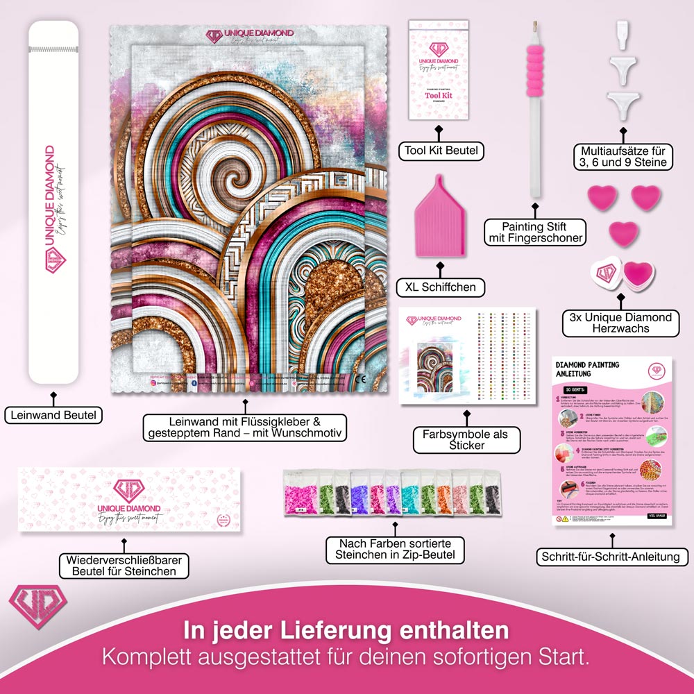5D Diamond Painting – Kaleidoskop der Harmonie