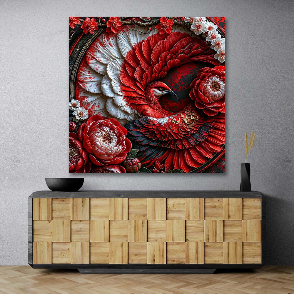 5D Diamond Painting – Kaori Phönixblüte des Rubinfeuers