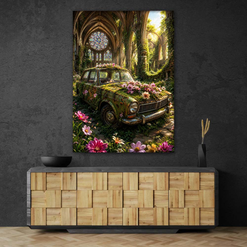 5D Diamond Painting – Kathedrale der Blütenstille