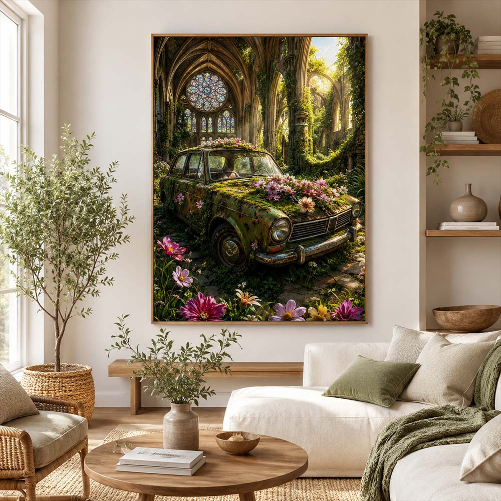 5D Diamond Painting – Kathedrale der Blütenstille