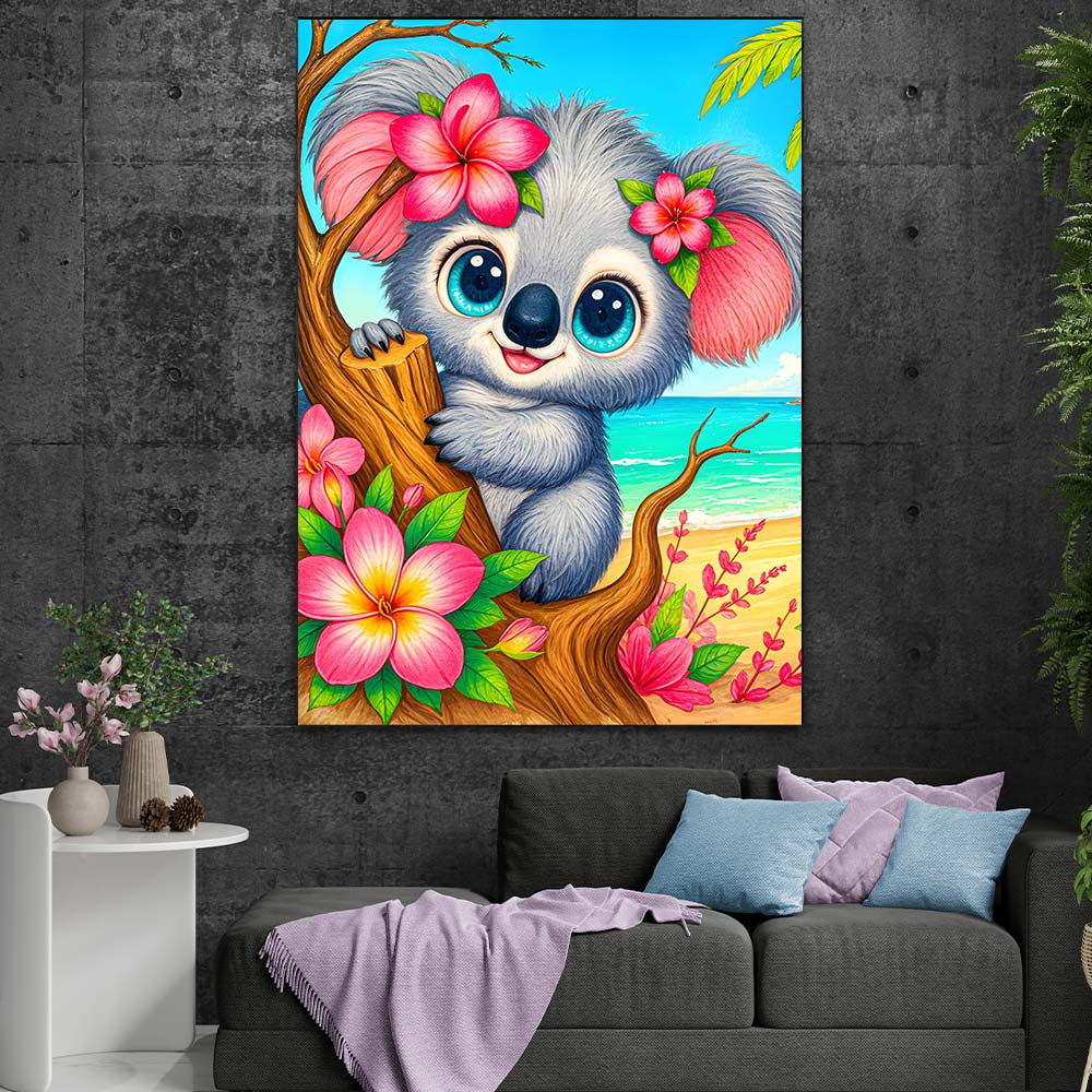 5D Diamond Painting – Kiki der Strand-Koala Unique-Diamond