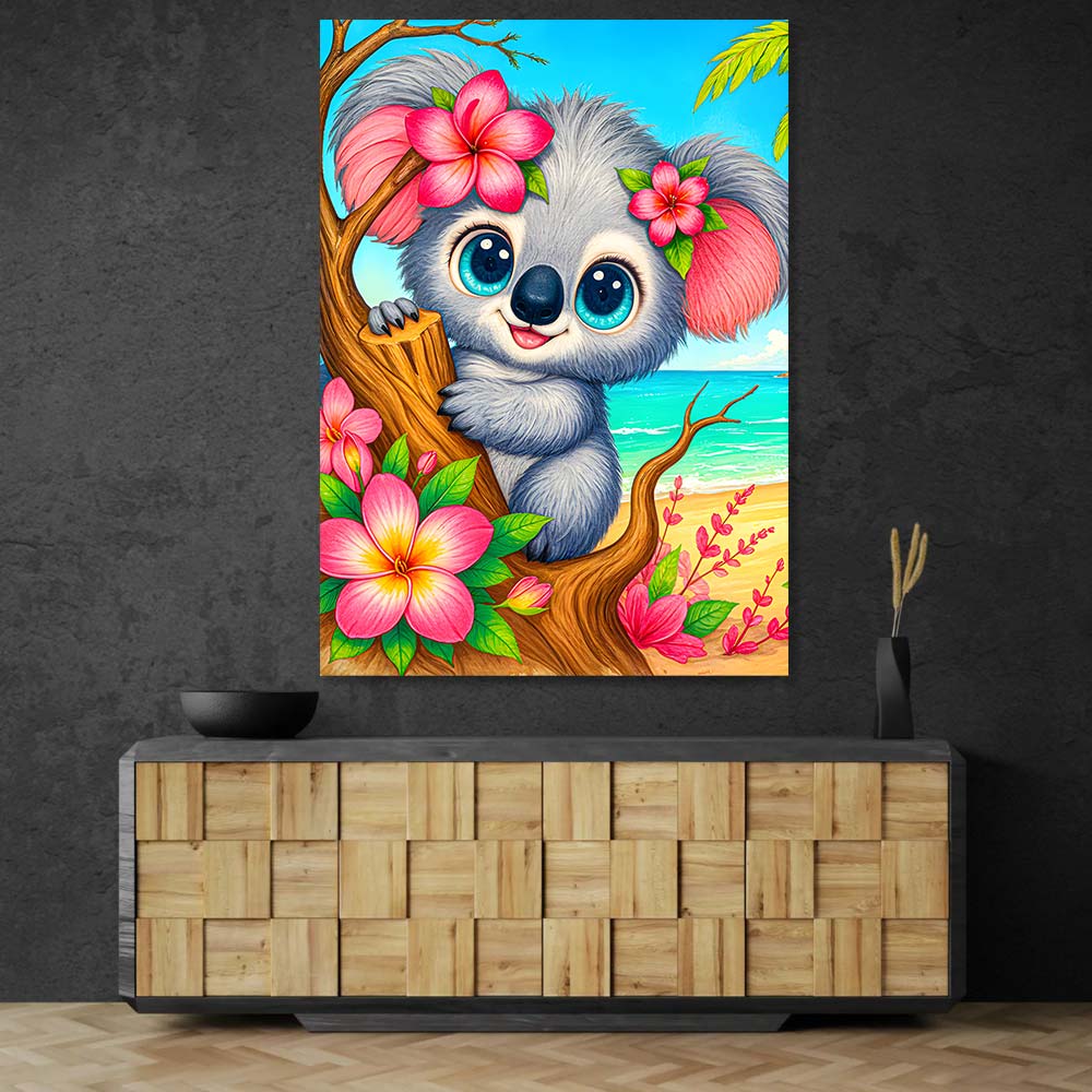 5D Diamond Painting – Kiki der Strand-Koala Unique-Diamond